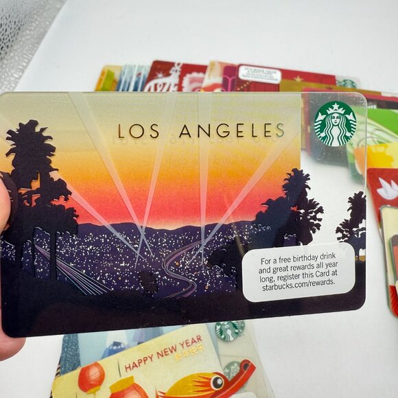 Lot of 36 Starbucks Cards 2008 to 2014 RED CARD Braille Dragon – Excellent - Picture 7 of 12